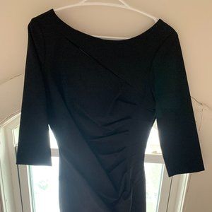 Black Long-Sleeve Cocktail Dress